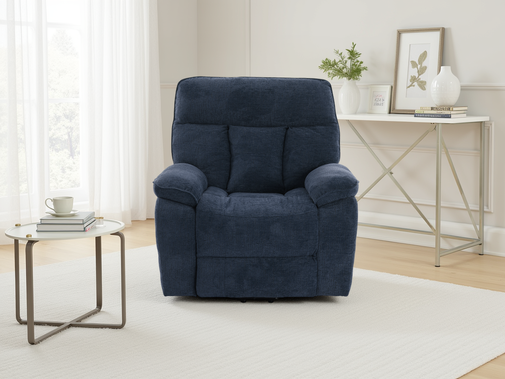 Cornwall Blue Rise & Recline Massage Chair