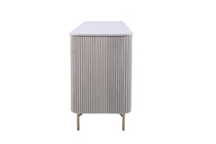 Amiri 3 Door Sideboard Mango Wood & Marble Luxury Storage Unit