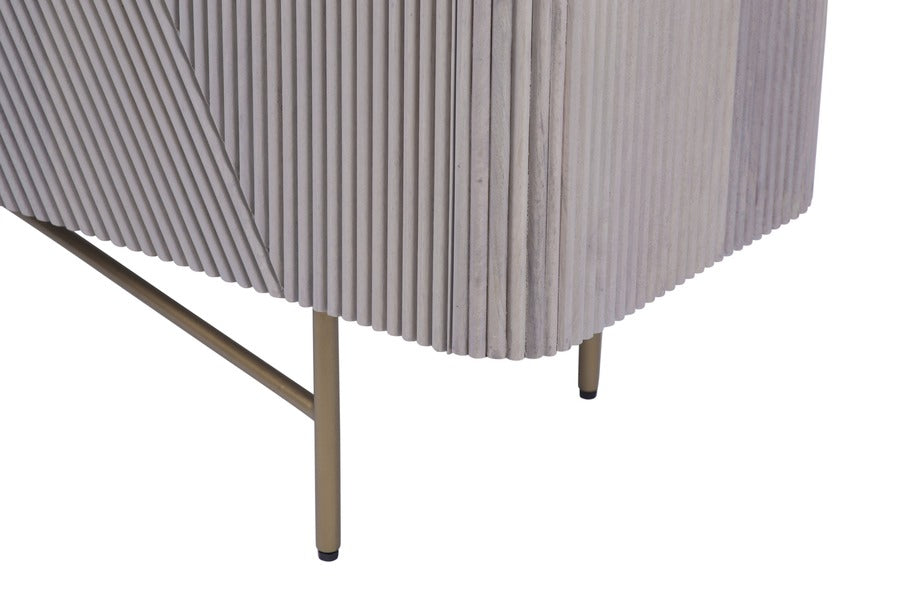 Amiri 3 Door Sideboard Mango Wood & Marble Luxury Storage Unit