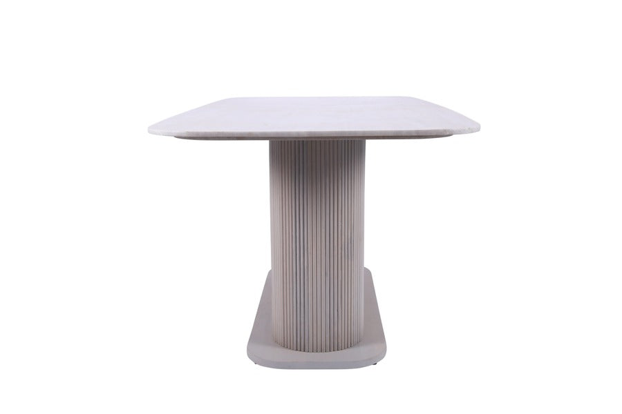Amiri Dining Table Rectangle 6 Seater Marble Top