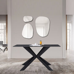 Apollo Black Dining Table Modern High-Gloss Finish