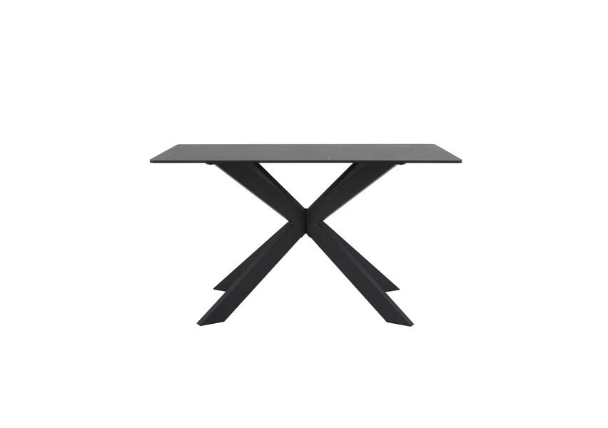Apollo Black Dining Table Modern High-Gloss Finish