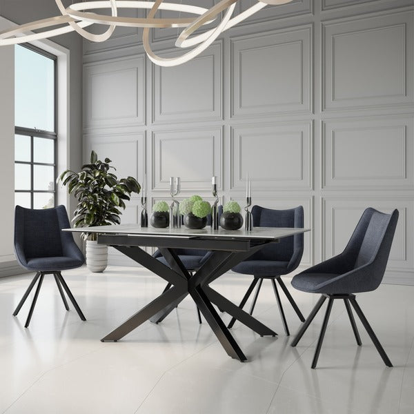 Apollo Grey Extending Dining Table Modern Design