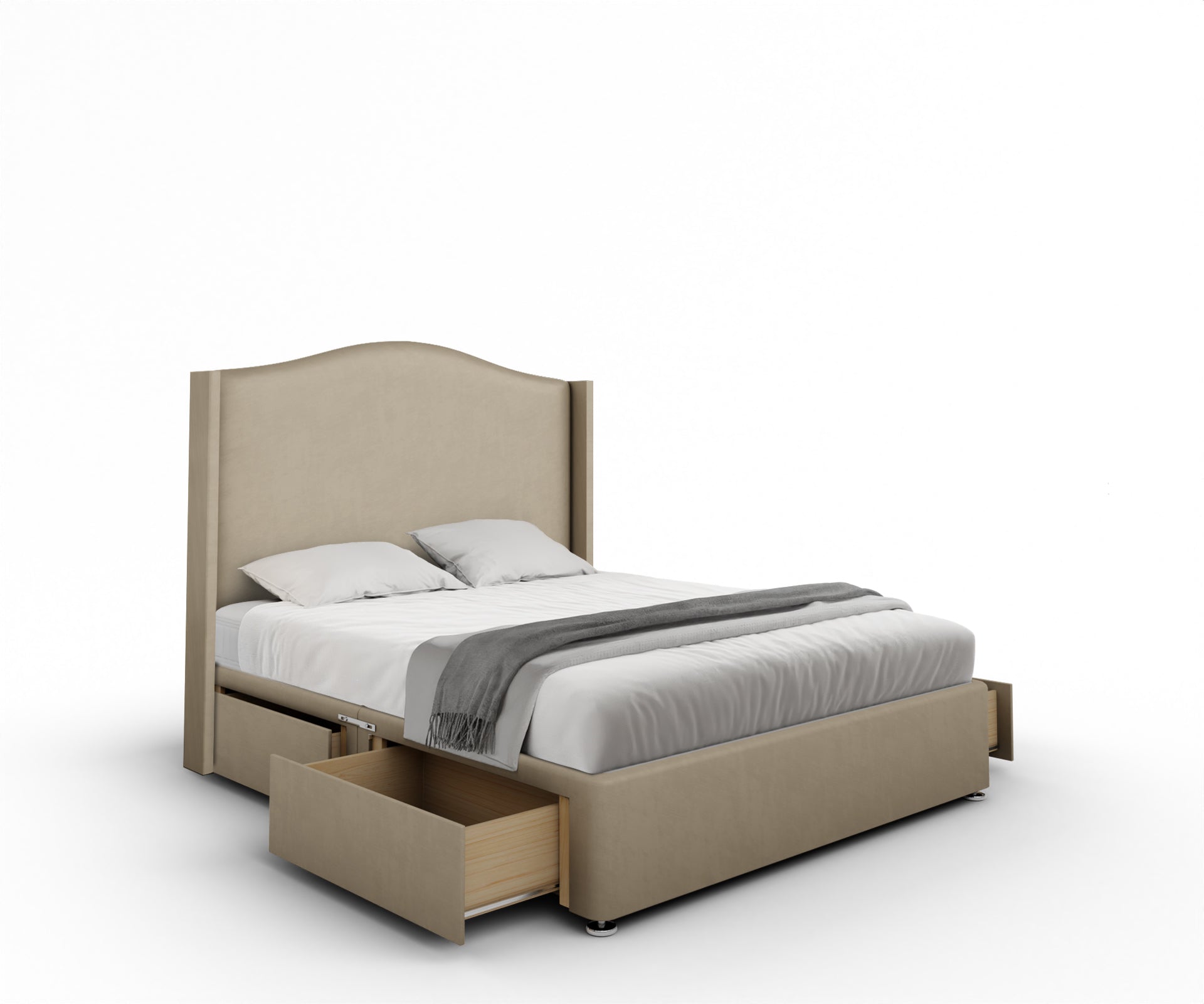 Arabella Winged Divan Bed Set