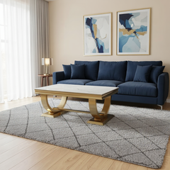 Arriana 120cm Gold Coffee Table