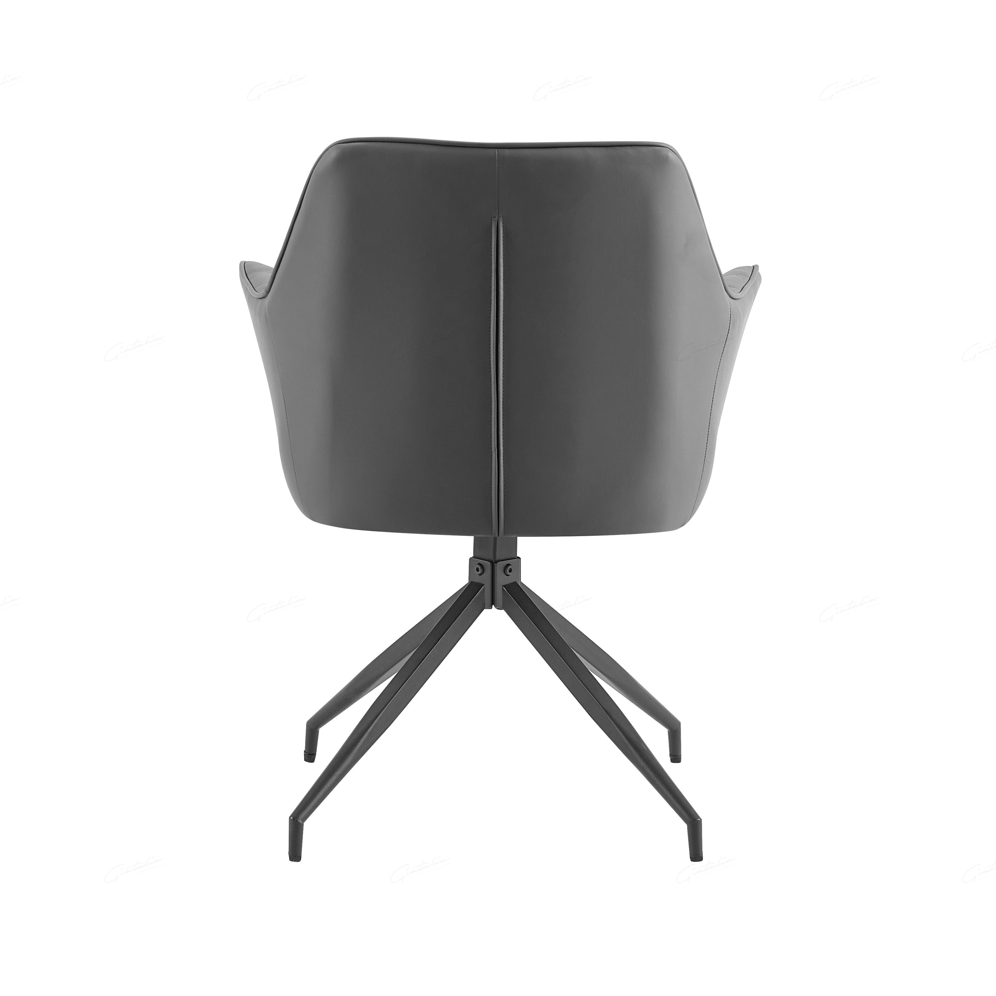 Casa 120cm Black & White Round Dining Table with Azure Chairs