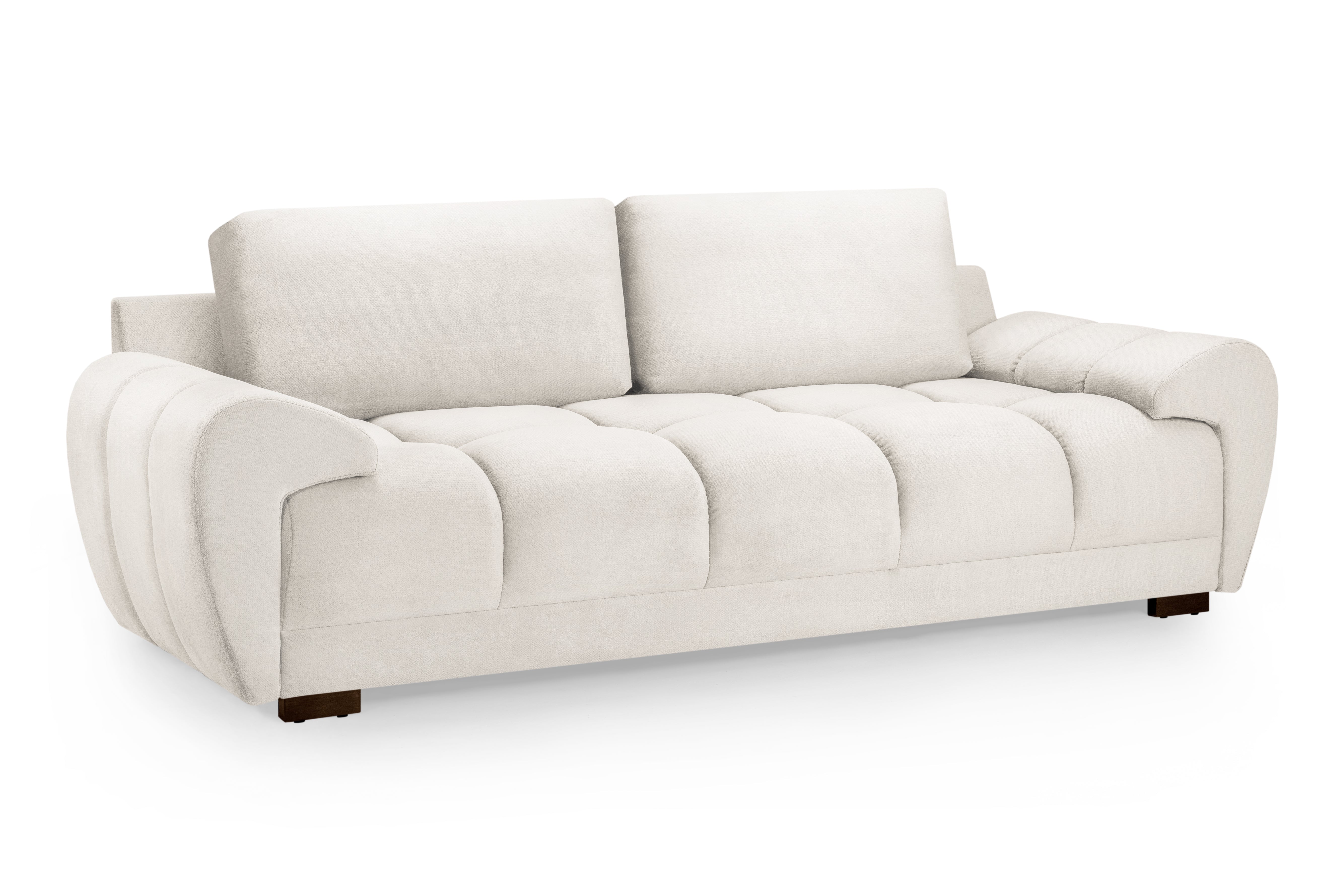 Azzuro Cream Velvet 2 & 3 Seater Sofa Bed