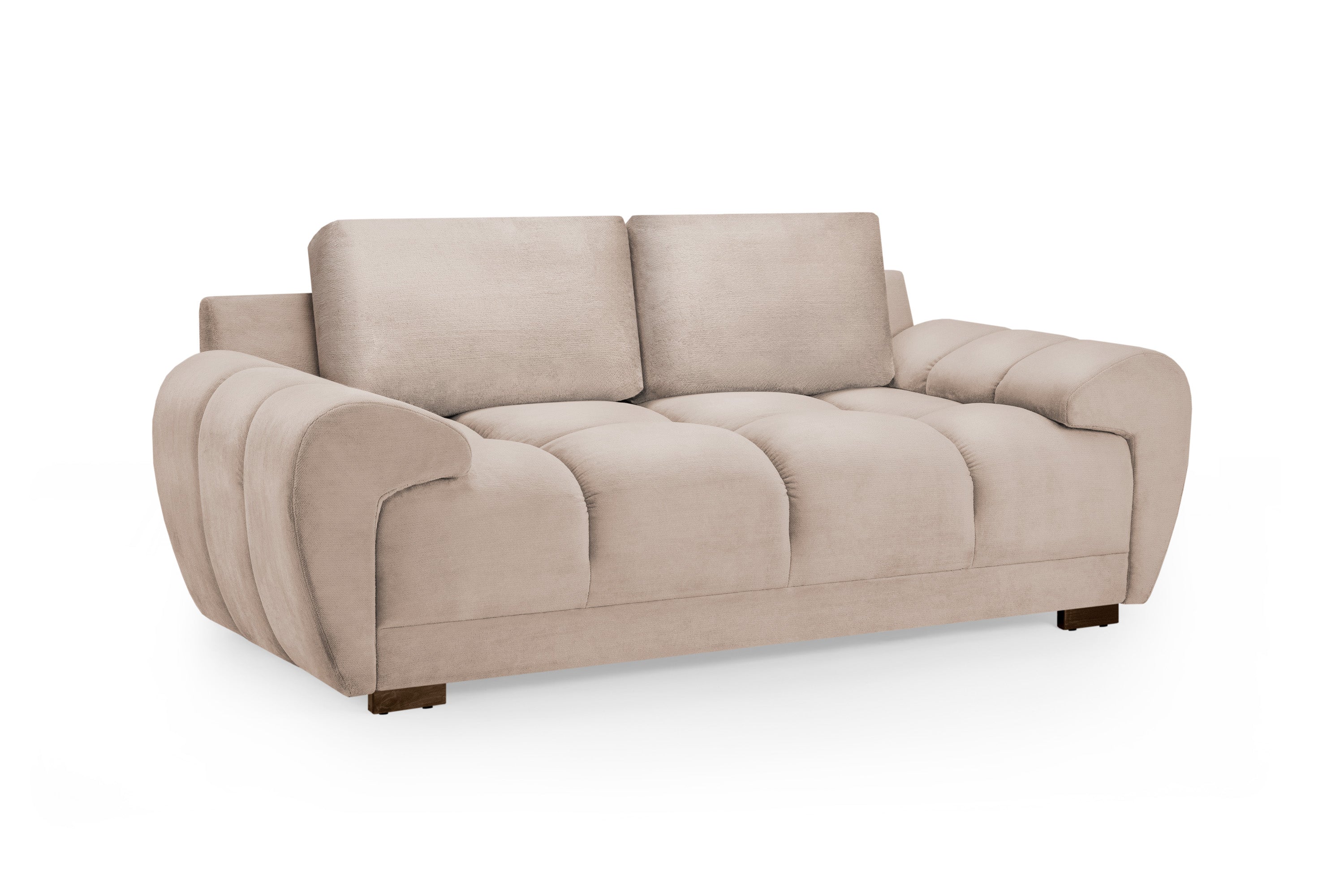 Azzuro Mocha Velvet 2 & 3 Seater Sofa Bed