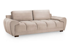 Azzuro Mocha Velvet 2 & 3 Seater Sofa Bed