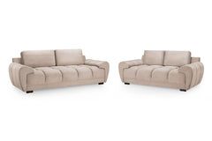 Azzuro Mocha 3+2 Velvet Sofa Set
