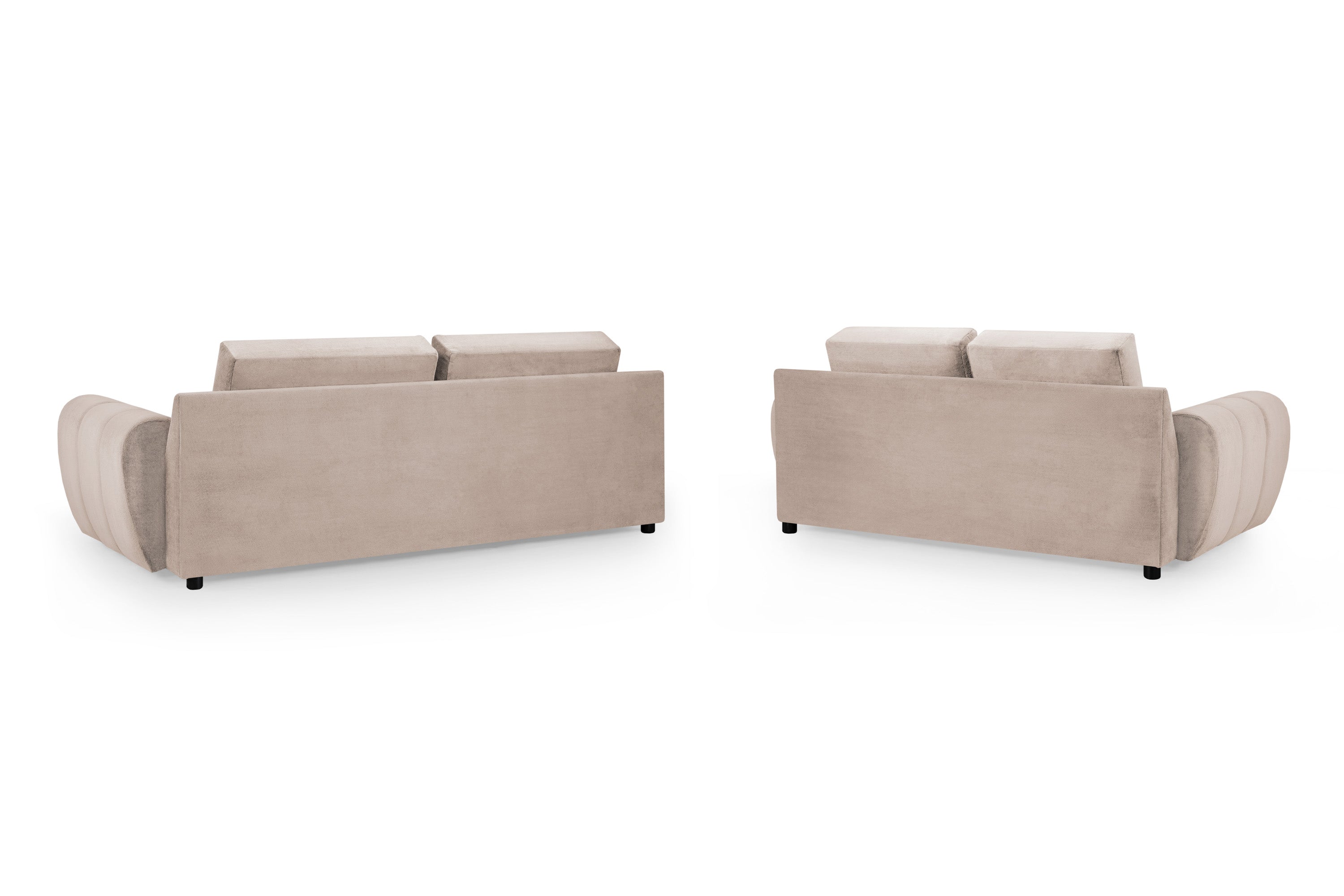 Azzuro Mocha 3+2 Velvet Sofa Set