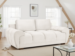 Azzuro Cream Velvet 2 & 3 Seater Sofa Bed