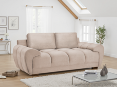 Azzuro Mocha Velvet 2 & 3 Seater Sofa Bed