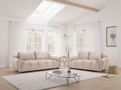 Azzuro Mocha 3+2 Velvet Sofa Set