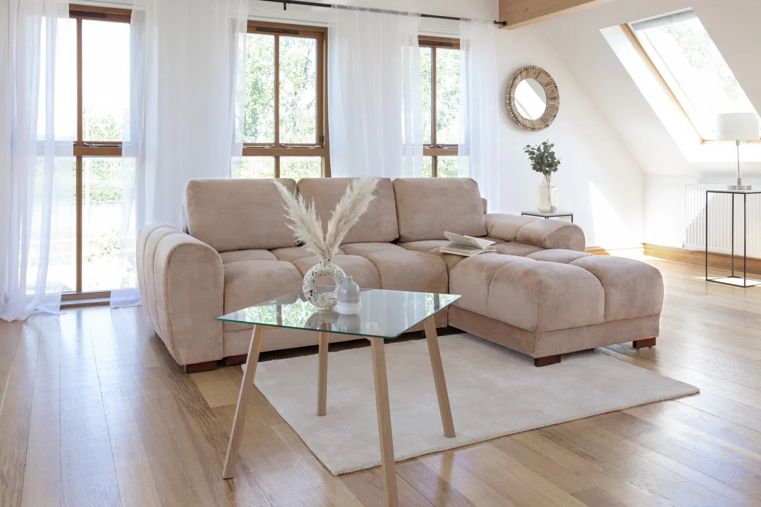 Azzuro Sofa Bed Mocha Universal Corner