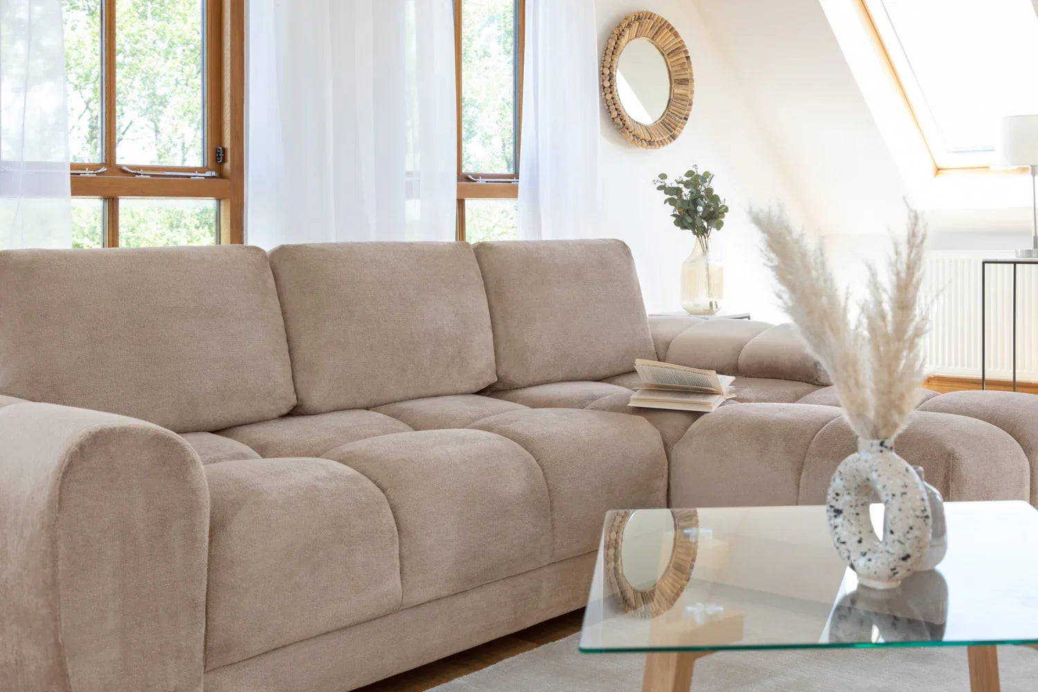 Azzuro Sofa Bed Mocha Universal Corner