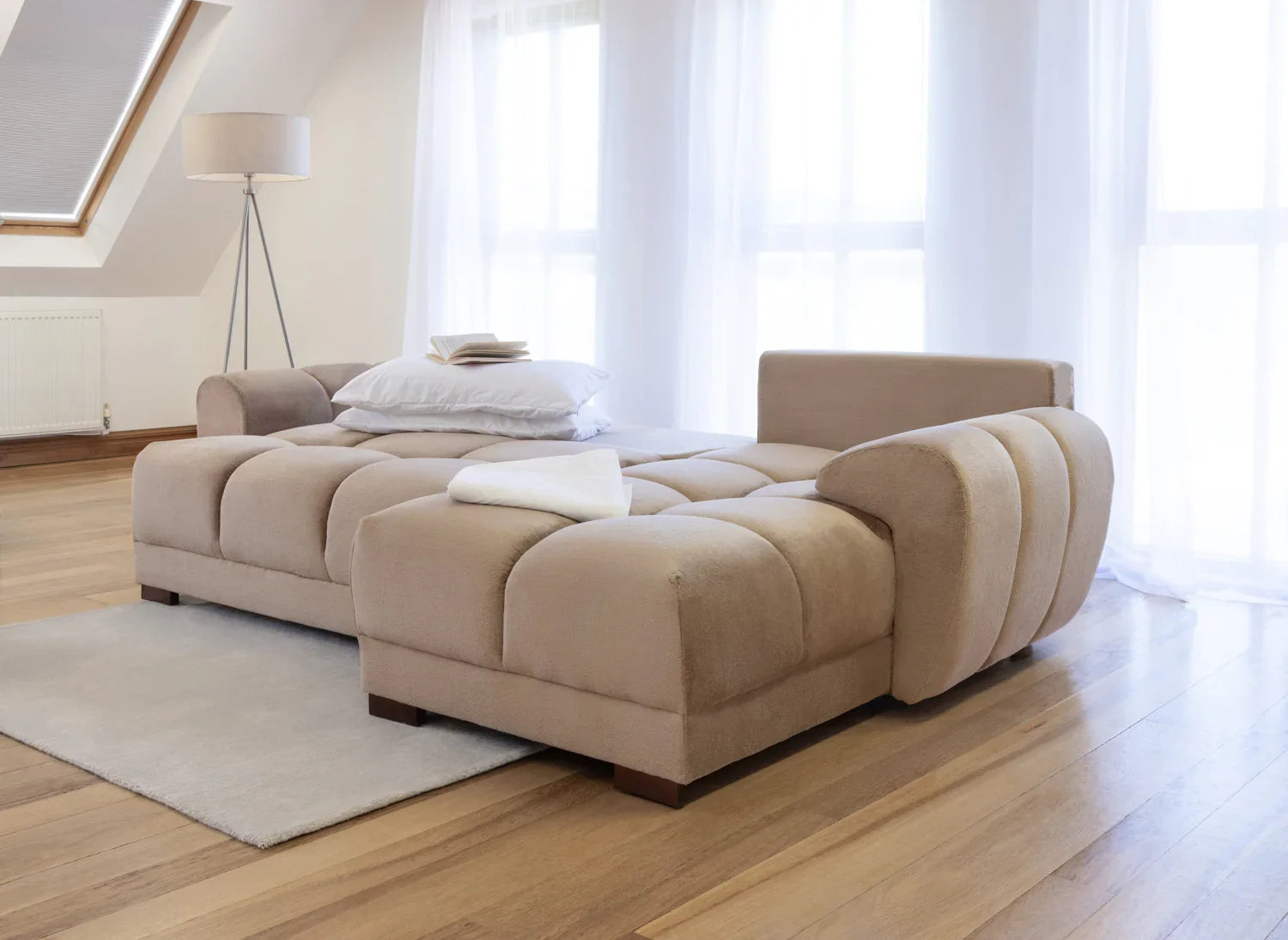 Azzuro Sofa Bed Mocha Universal Corner