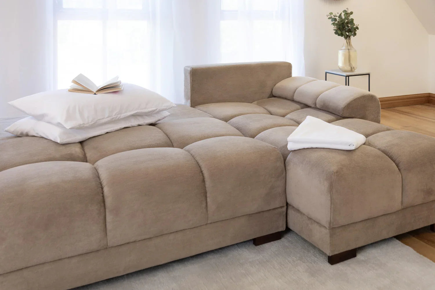 Azzuro Sofa Bed Mocha Universal Corner