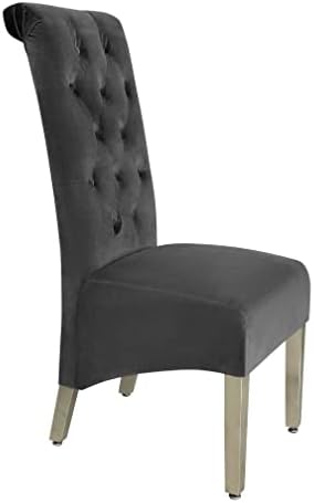 Arianna Marble & Chrome Dining Table with Lucy Slim Quilted Lion Knocker Velvet Dining Chairs – Luxury Dining Set