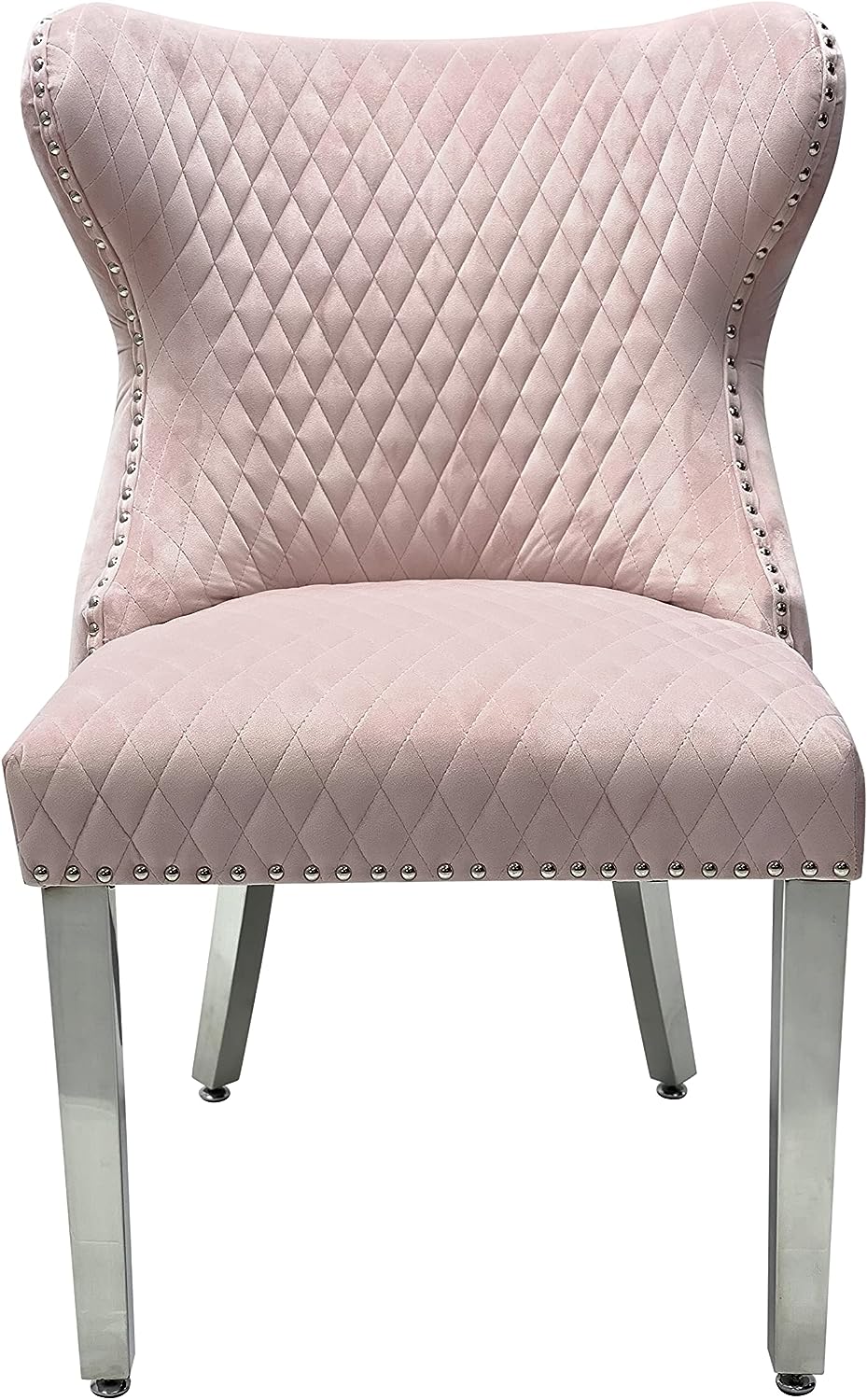 Arianna Marble Dining Table with Valentino Lion Knocker Velvet Dining Chairs