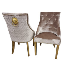 Arianna 180cm Gold Marble Dining Table with Gold Lion Knocker Black Velvet Dining Chairs