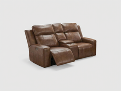 Barcelona Brown 2-Seater Electric Recliner Sofa