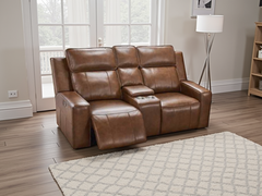 Barcelona Brown 2-Seater Electric Recliner Sofa