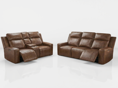 Barcelona Brown 3-Seater Electric Recliner Sofa