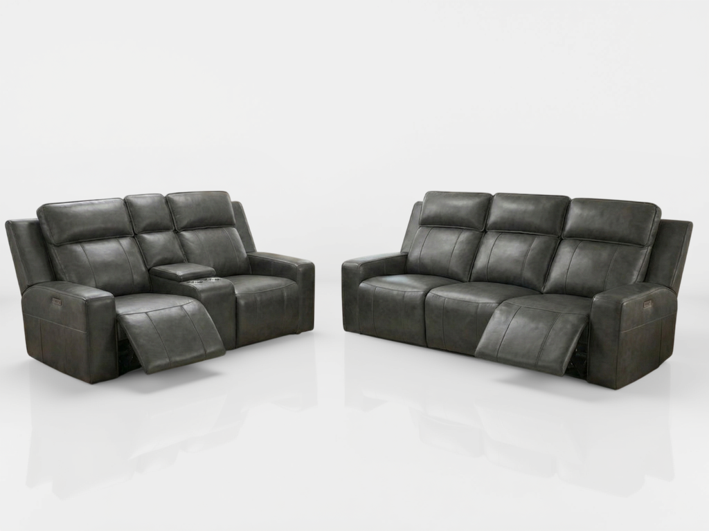 Barcelona Grey 3-Seater Electric Recliner Sofa