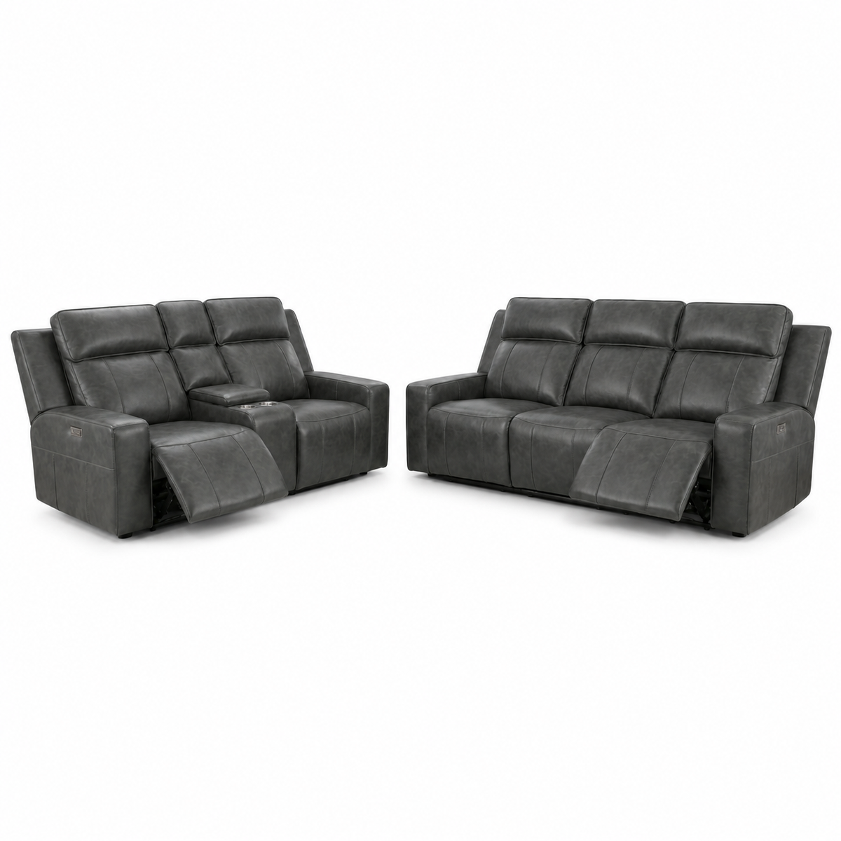 Barcelona Grey 3+2 Electric Recliner Sofa Set