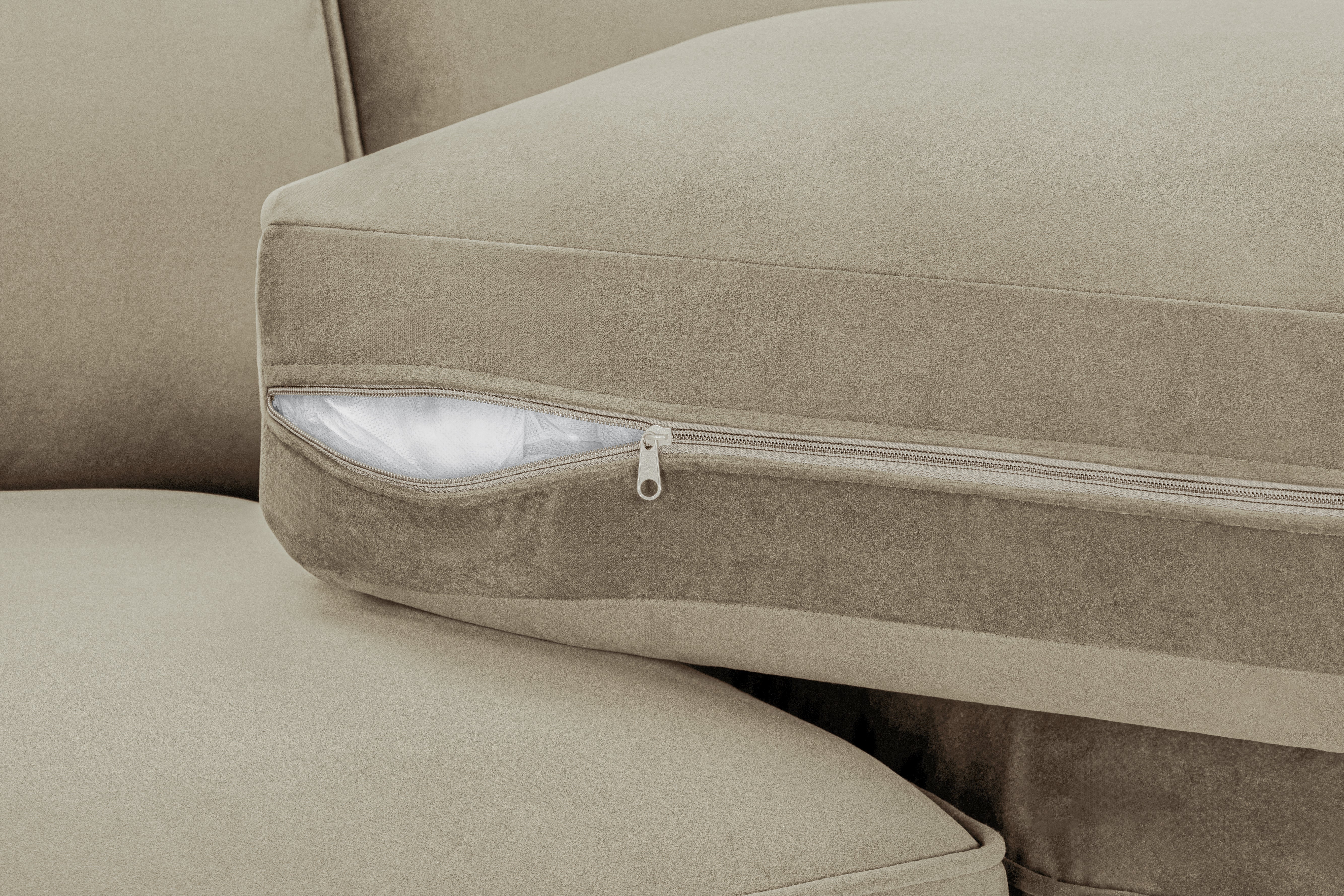 Belgravia Beige U-Shape Corner Sofa