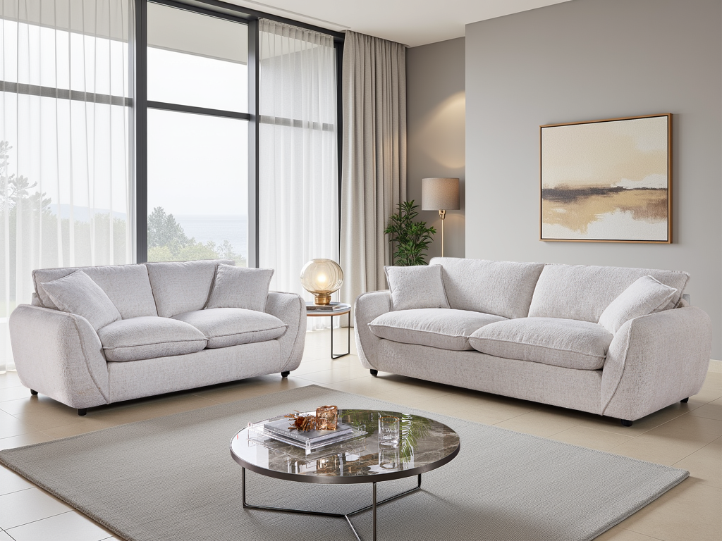 Berlin Sofa Beige 3 Seater
