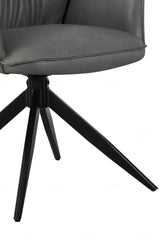 Berlish Storm Grey PU Dining Chair