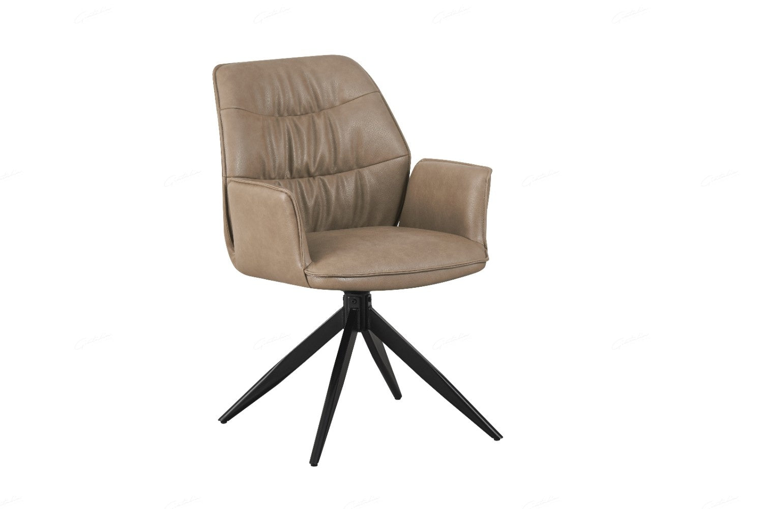 Berlish Taupe PU Dining Chair