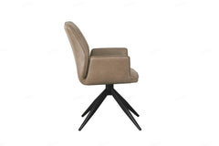 Berlish Taupe PU Dining Chair