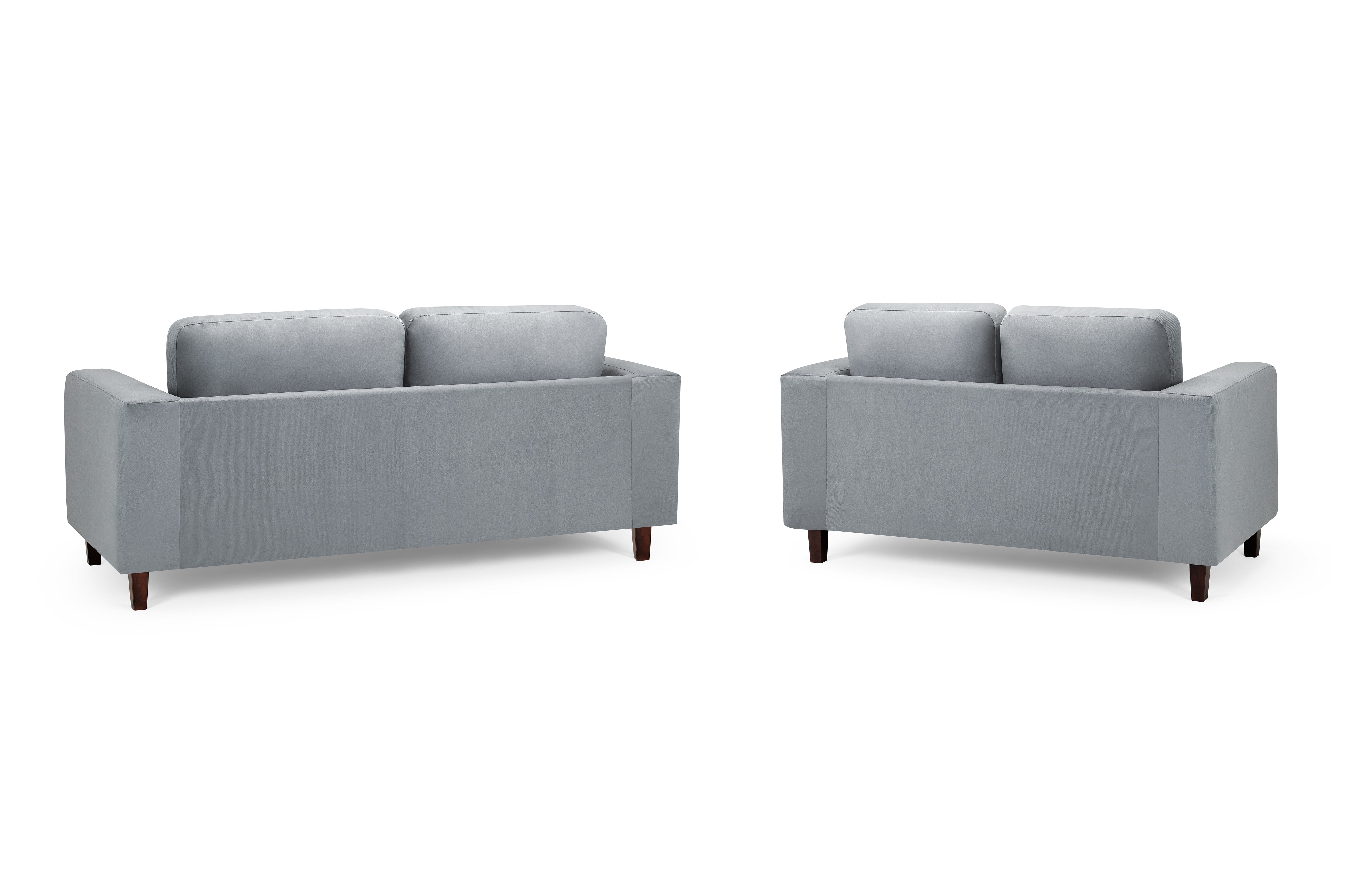 Box Grey 3+2 Fabric Sofa Set