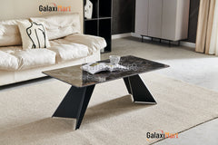 Chicago 160cm-200cm Black & Gold Extendable Dining Table with PU Leather Dark Grey Dining Chairs