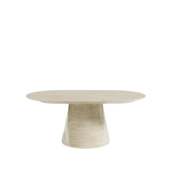 Cannes Luxury 130cm White Marble Round Dining Table