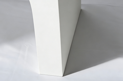 Capriana White Micro Cement Console Table