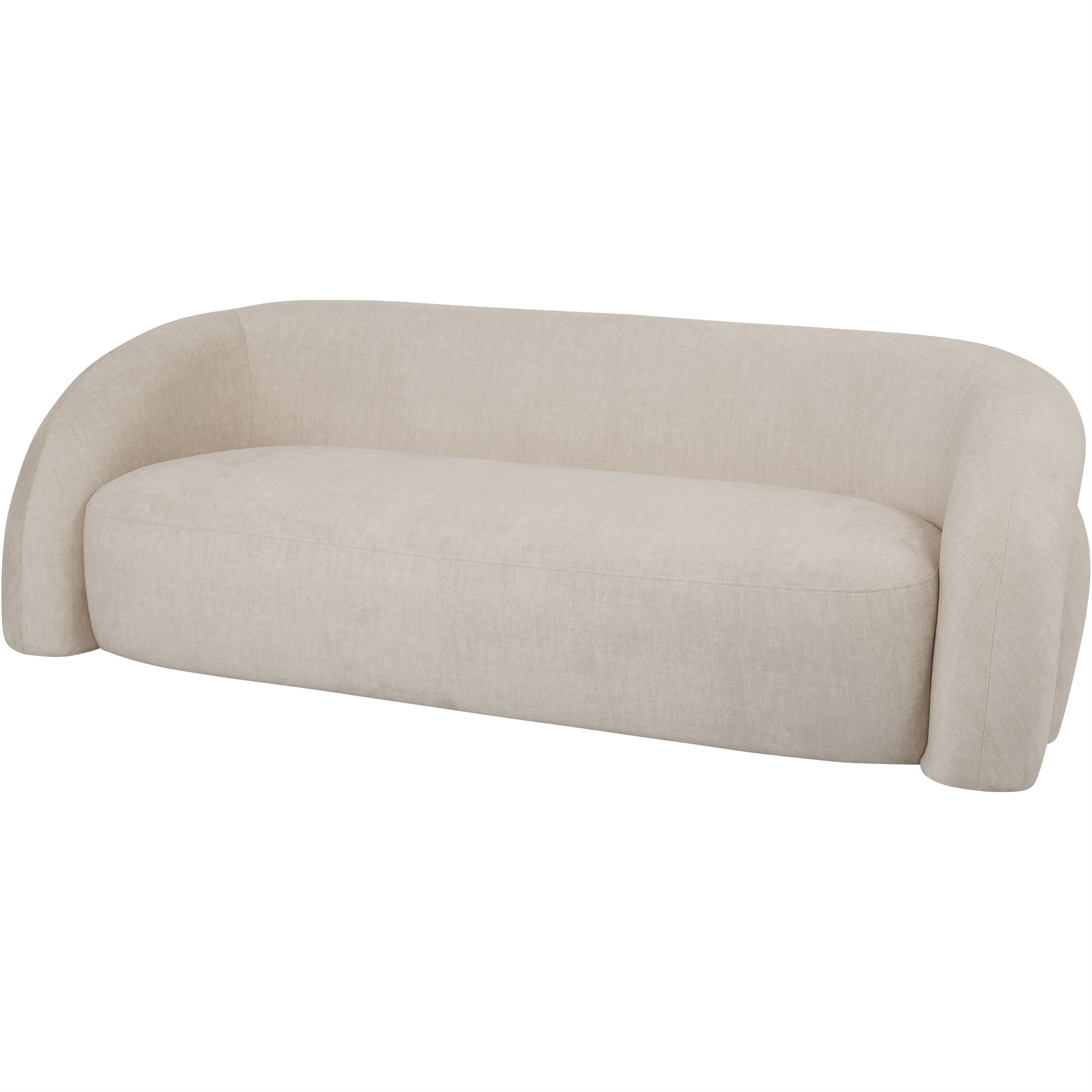 Casa Neutral 2-Seater Velvet Sofa