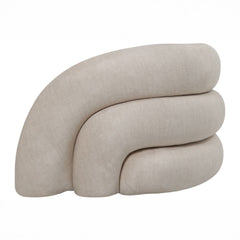 Casa Cream 2-Seater Velvet Sofa
