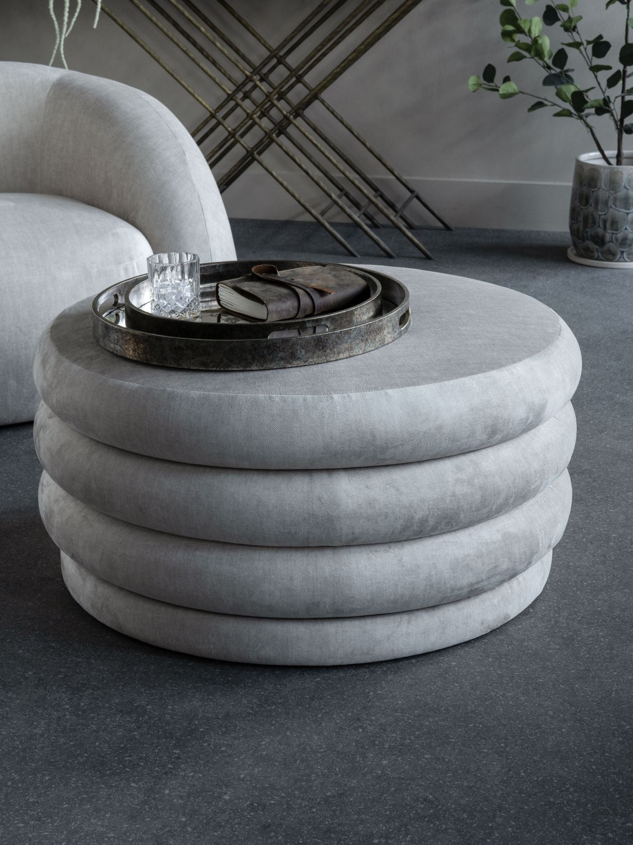 Casa Cream 2-Seater Velvet Sofa