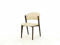 Catello Walnut & Cream Dining Chairs – Set of 2, 4, 6, 8 or 10