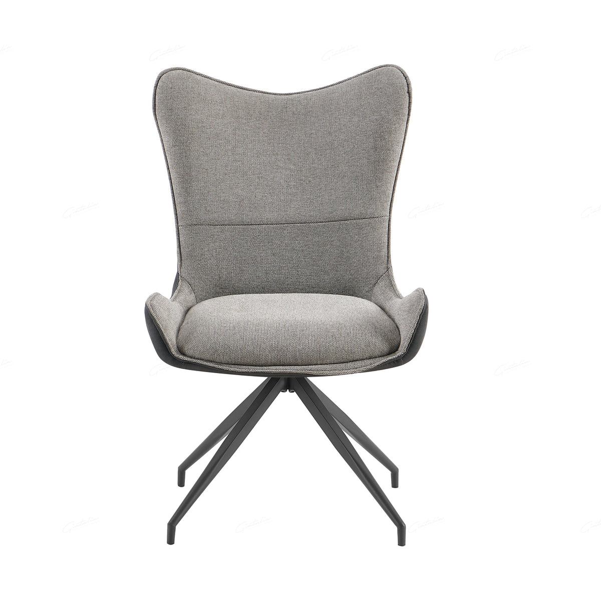 Cayman Light & Dark Grey Contrasting Fabric Dining Chairs – Set of 2, 4, 6, 8 or 10