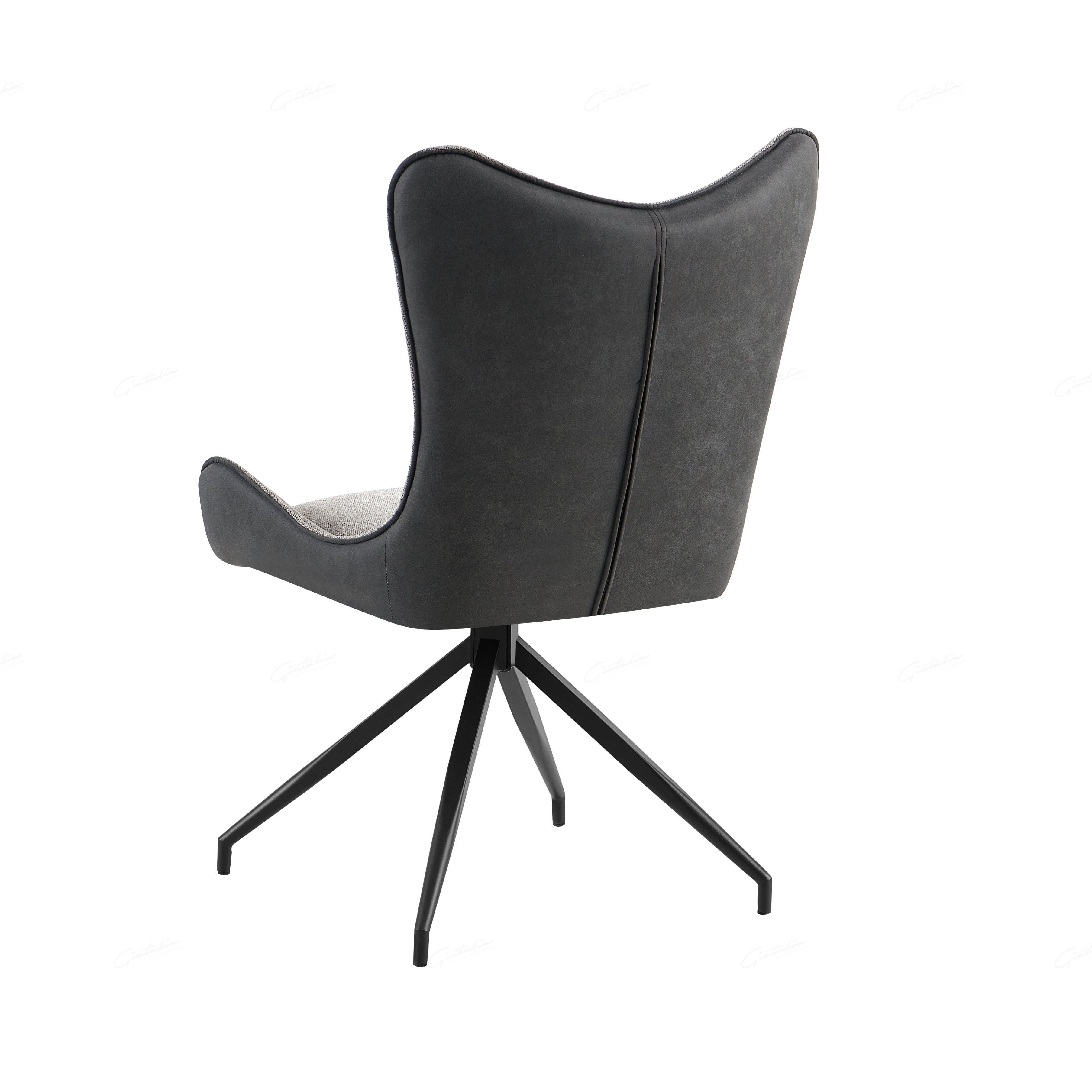 Cayman Light & Dark Grey Contrasting Fabric Dining Chairs – Set of 2, 4, 6, 8 or 10