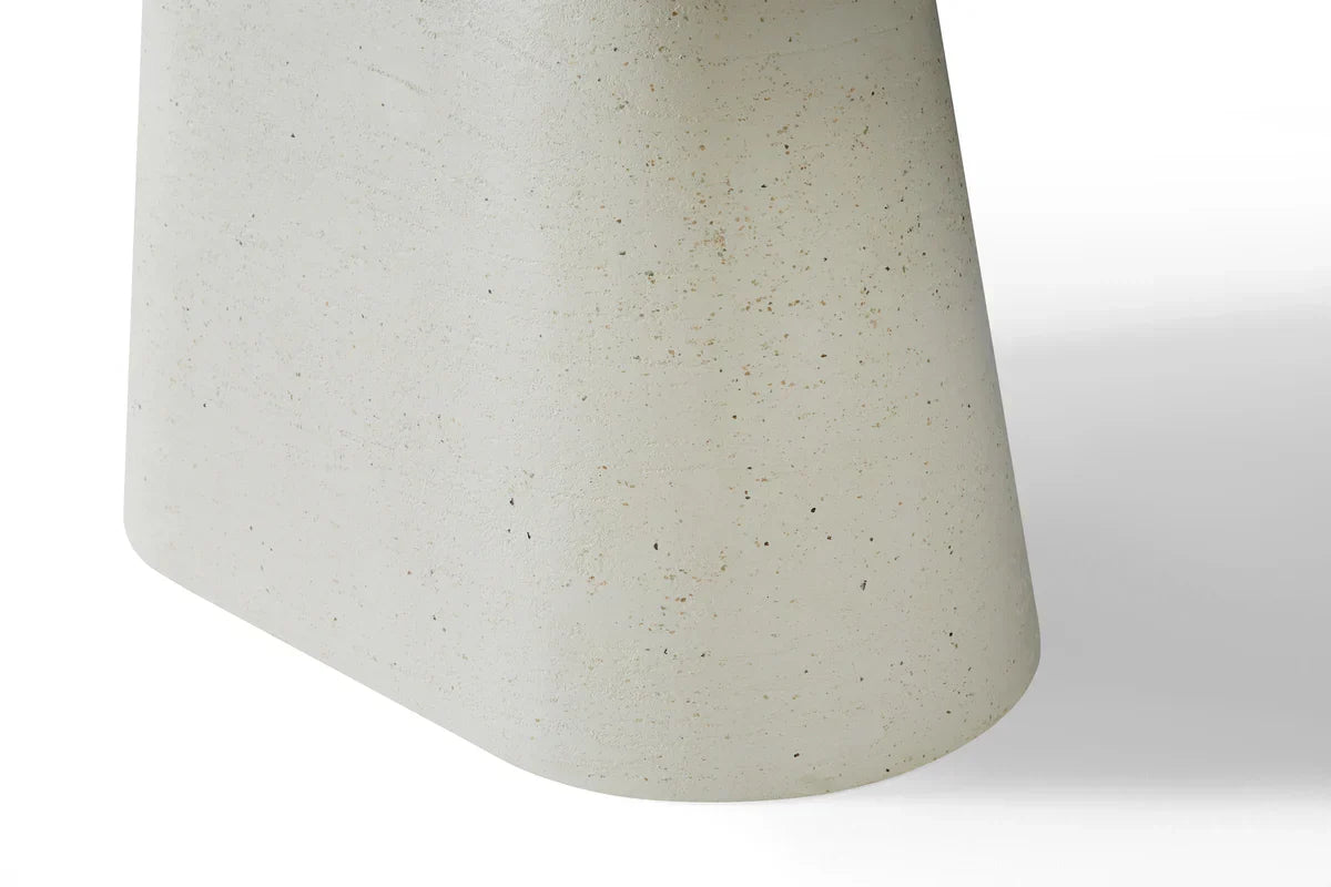 Celine 200cm Ivory & Travertine Big Dining Table