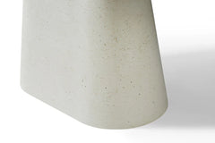 Celine 200cm Ivory & Travertine Big Dining Table