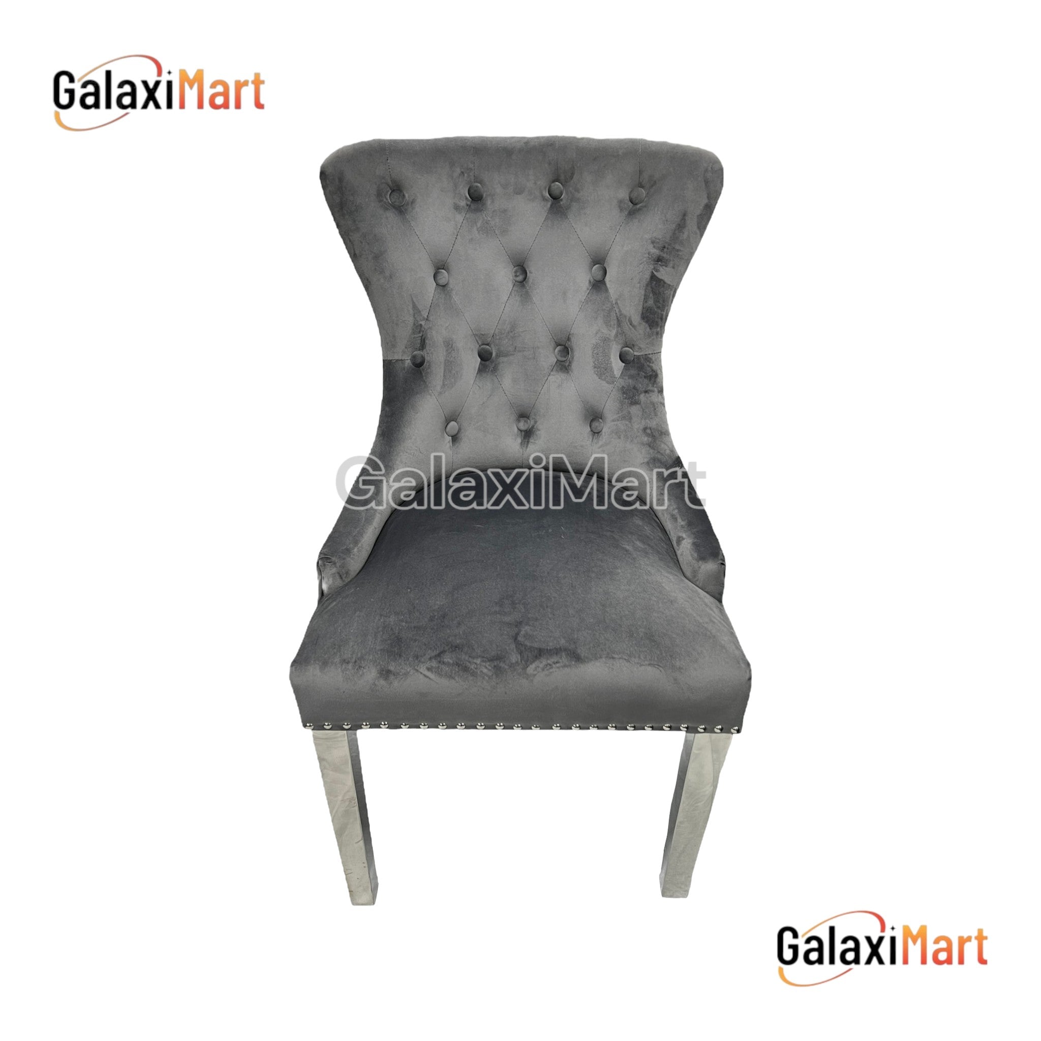 Arianna 180cm Grey Marble Dining Table with 4 Lion Knocker Grey Velvet Dining Chairs and 130cm Matching Bench