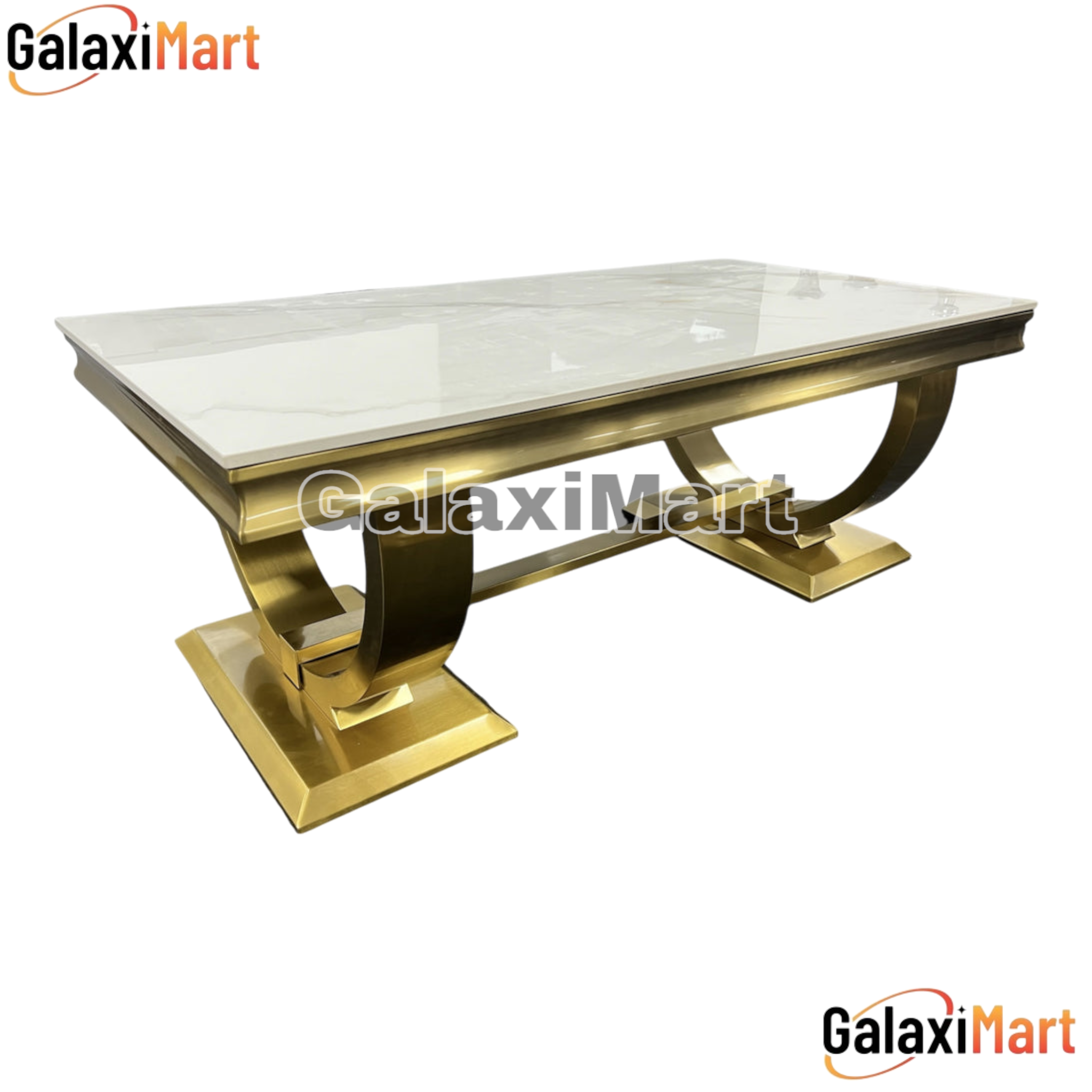 Arriana 120cm Gold Coffee Table