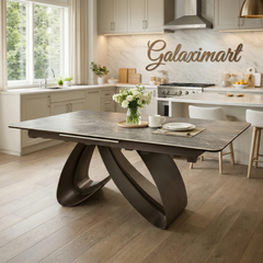 Cheshire 1.2-1.5m & 1.6-2m Extending Dining Table with Walnut Dining Chairs